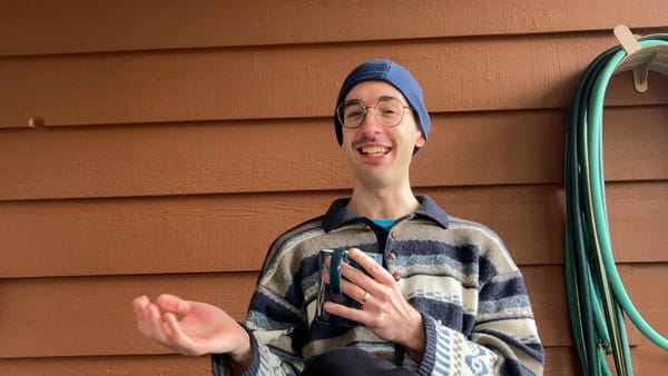 William Chernoff outside at home